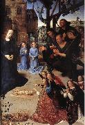 GOES, Hugo van der The Adoration of the Shepherds oil
